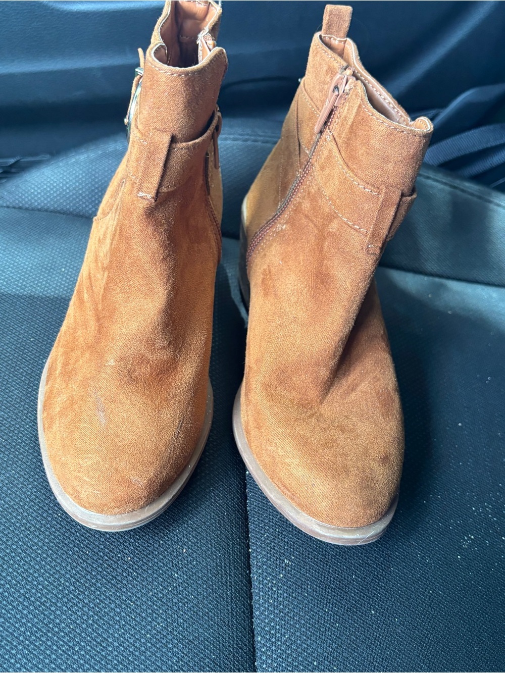 Sugar Kids Suede Ankle Boots - Chestnut Brown